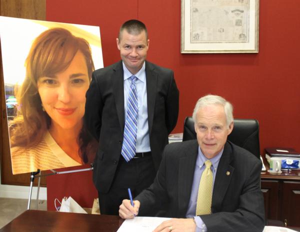 Sen Johnson with Tim Wendler