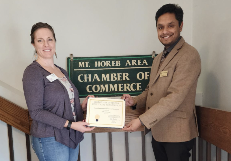 Mount Horeb certificate presentation