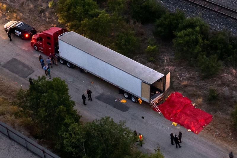 Truck Carrying Migrants