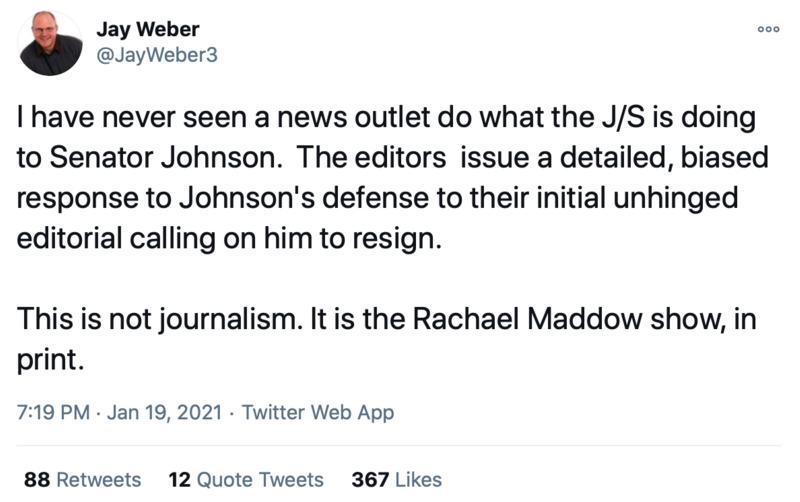 Jay Weber Tweet