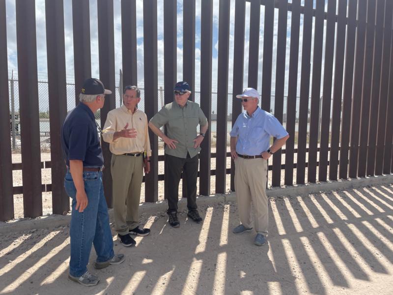 Sen. Johnson at the border wall