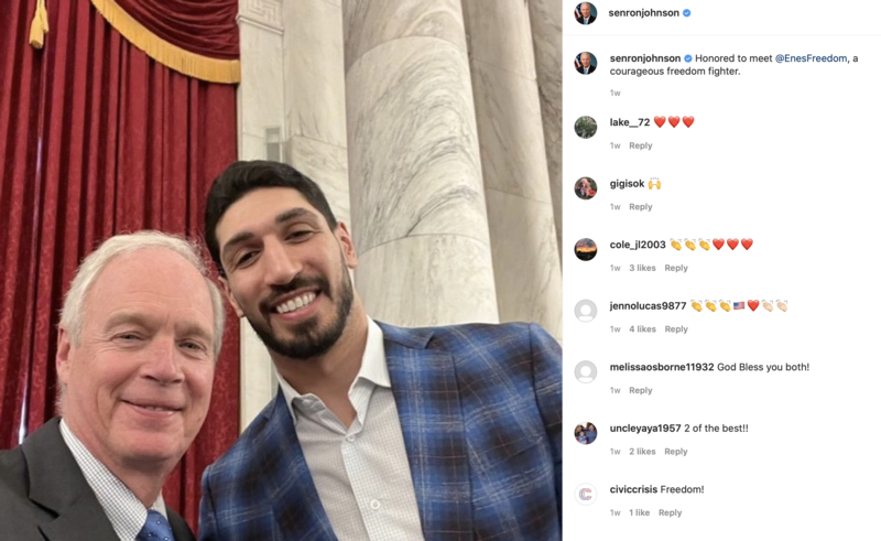 Ron Johnson and Enes Freedom 
