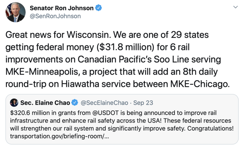 Ron Johnson tweet