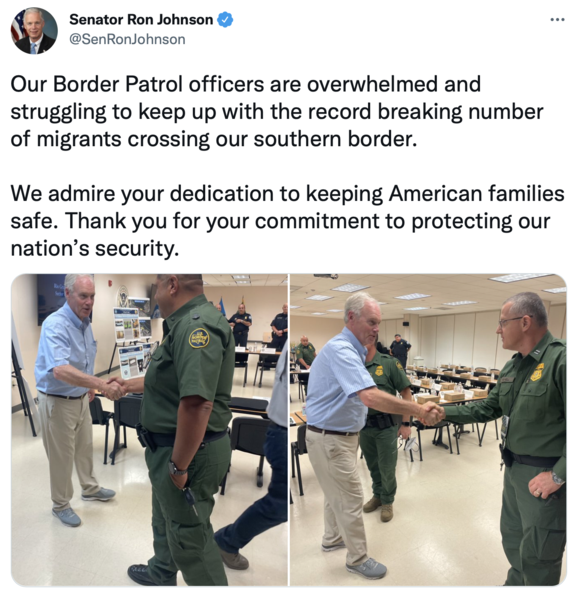 tweet thanking Border Patrol