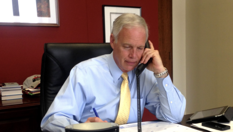 Sen. Johnson on phone