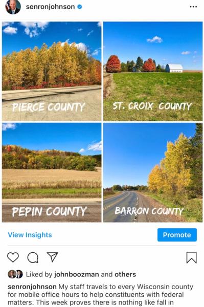 Fall Colors in 4 Wisconsin counties