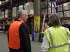 Senator Johnson tours the International Paper facility in Pewaukee.