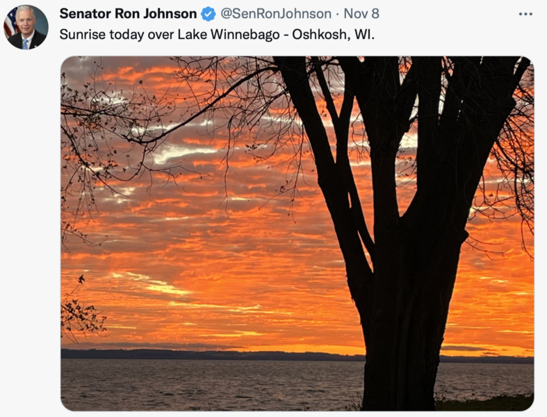 sunrise over Lake Winneabago
