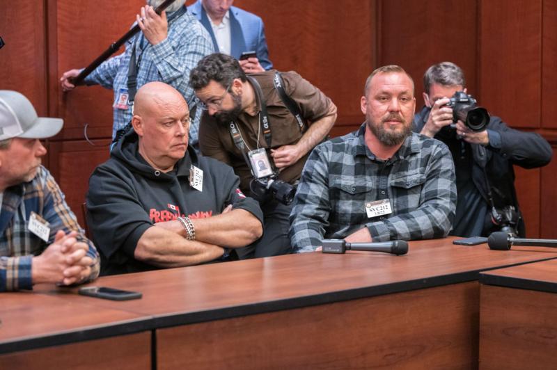 Truckers at meeting
