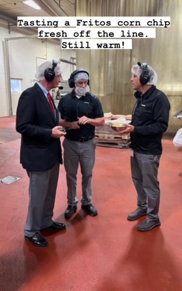 Touring Frito Lay plant in Beloit