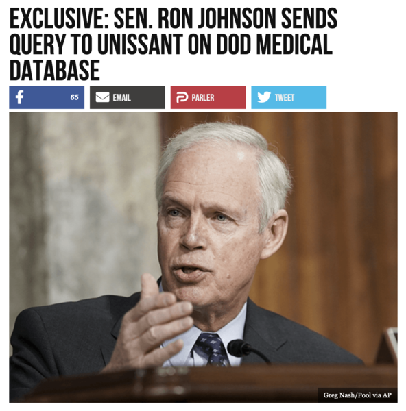 Breitbart Headline on DOD Database
