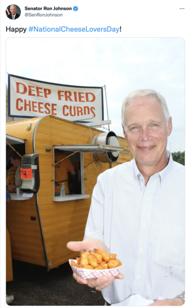 National Cheese Lovers Day tweet