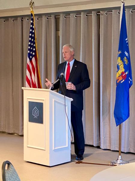 Sen. Johnson speaking in Waukesha
