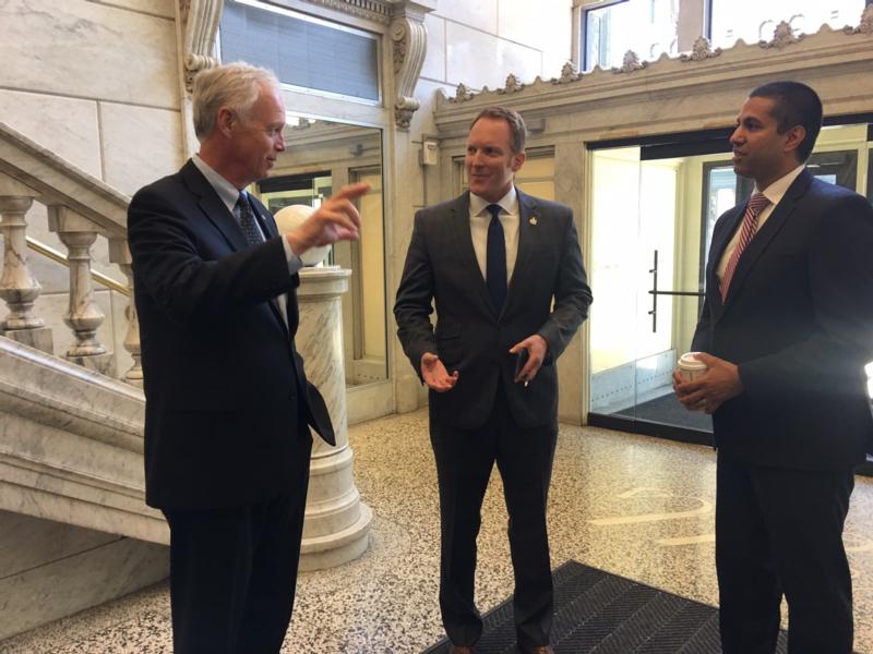 Sen. Johnson with FCC Chairman