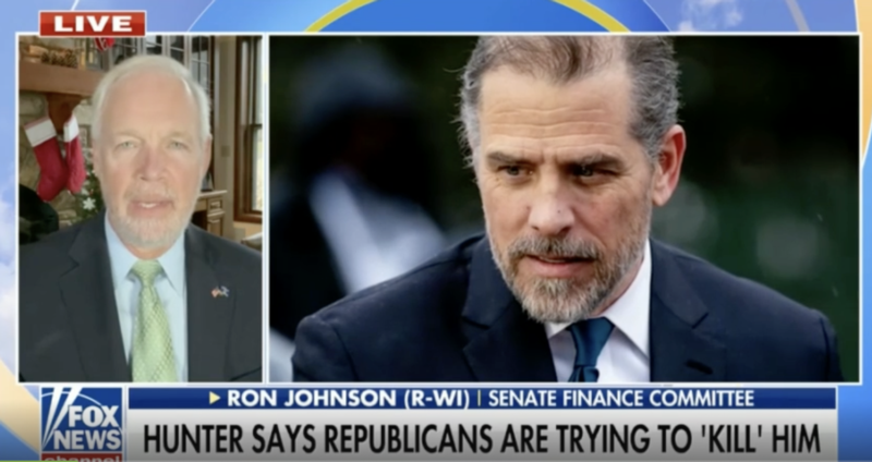 Sen. Johnson on Fox News talking about Hunter Biden
