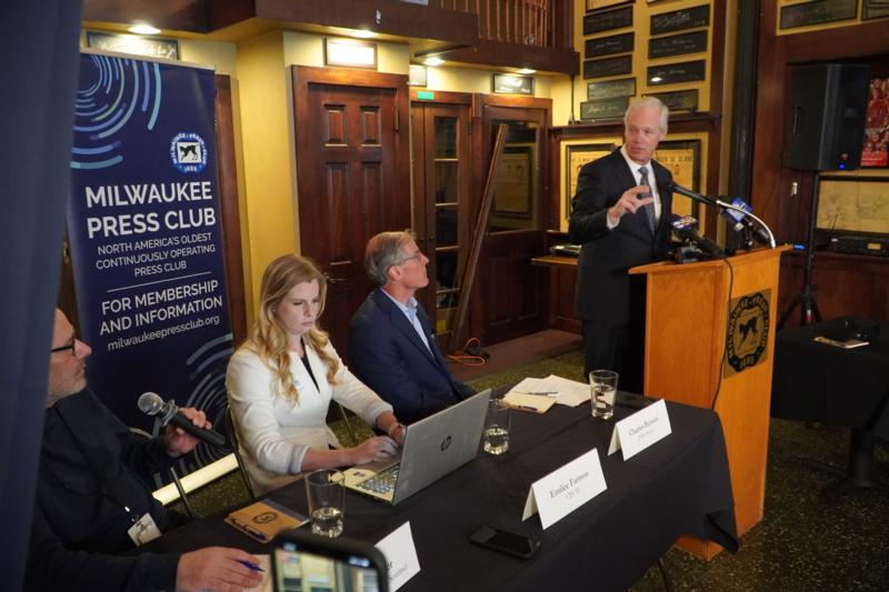 Ron Johnson at Milwaukee Press Club
