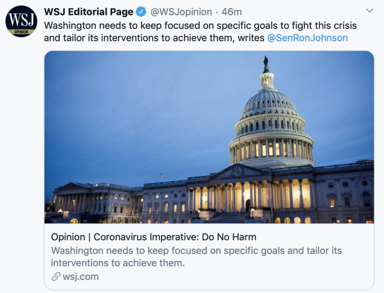 Wall Street Journal Tweet