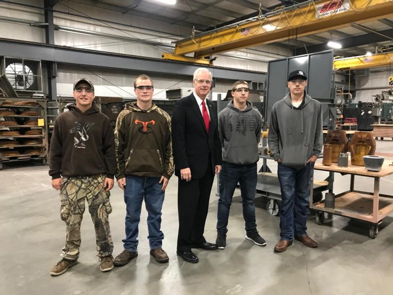 Sen. Johnson tours foundry