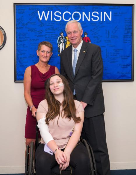 Sen. Johnson with Vaccine Injured