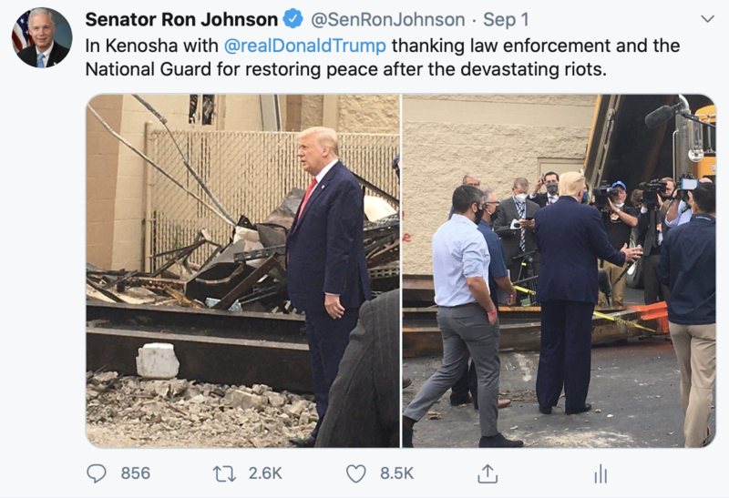 Tweet from Kenosha