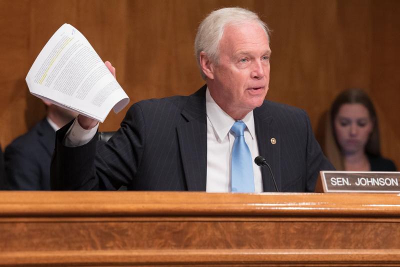 Sen. Johnson at hearing
