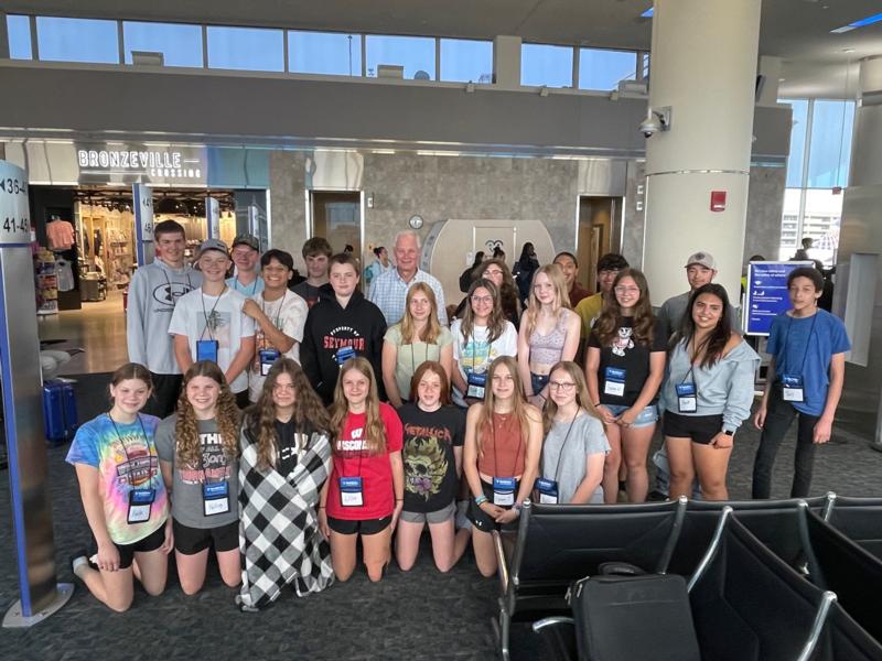 With 8th graders from Seymour