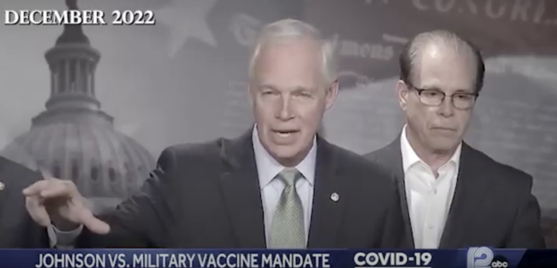 Video of news clips about Covid