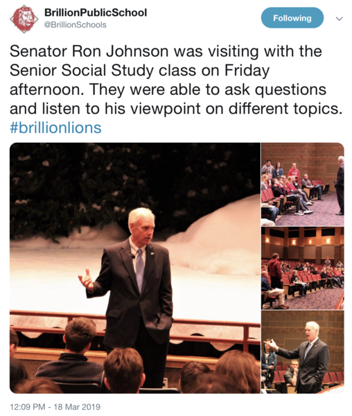 Brillion School Visit