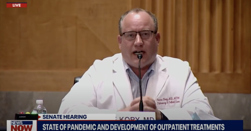 Dr. Pierre Kory at Hearing 