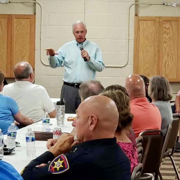 Sen. Johnson at Towns Meeting