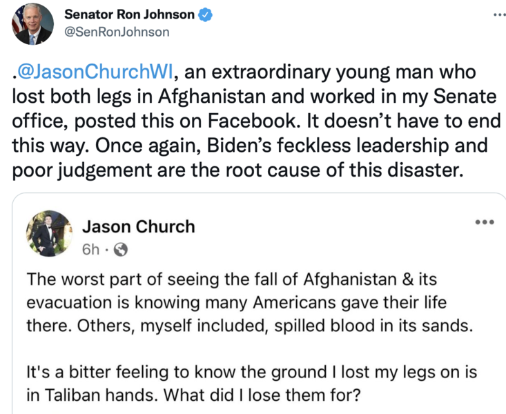 Tweet about Jason Church