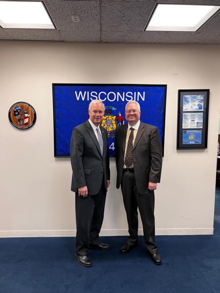 Ron Johnson with Oshkosh Fire Chief