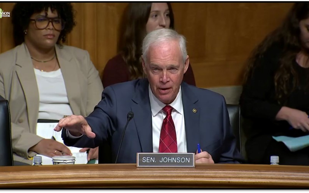 *** VIDEO RELEASE *** Sen. Johnson Calls Out Corrupt Experts on COVID Origins