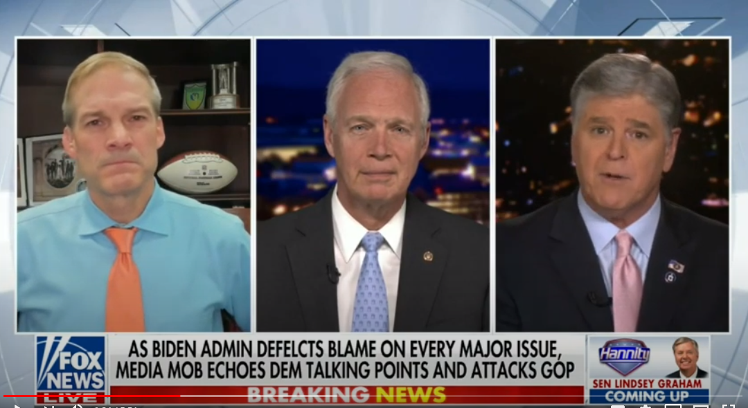 Sen. Johnson on Fox News: If Speaker Pelosi Picks Commissioners, She Won’t Be Held Accountable