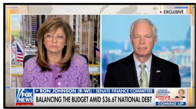 *** VIDEO RELEASE *** Sen. Johnson on Sunday Morning Futures: “Now’s the Time” to Return to Pre-Pandemic Spending Levels