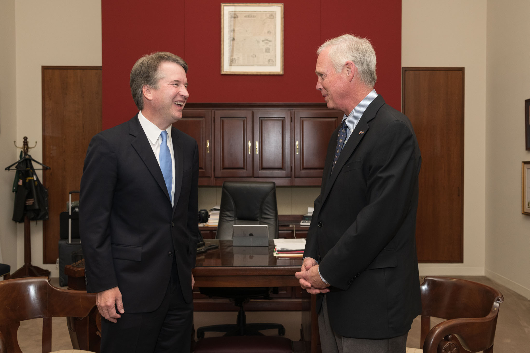 Johnson Meets With Supreme Court Nominee Judge Brett Kavanaugh