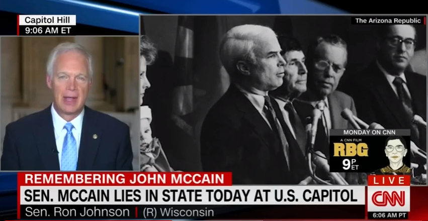 Johnson Discusses John McCain on CNN