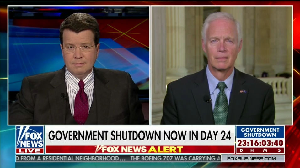 Johnson Discusses His Bill to Pay Workers on the Job During Shutdown