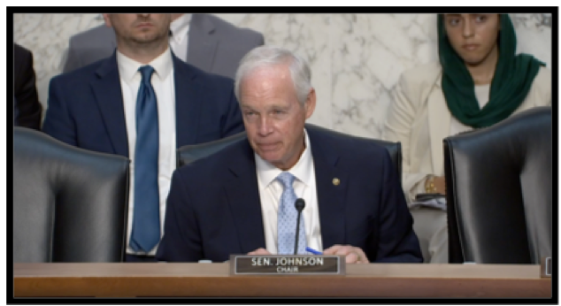 ***VIDEO RELEASE*** Sen. Johnson Holds Hearing Entitled “Voices of the Vaccine Injured”