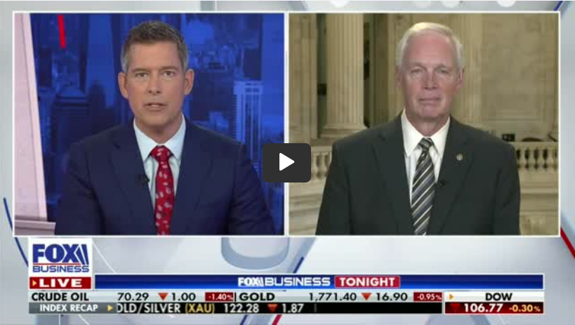 ICYMI: Sen. Johnson: Under Democrat Governance the Country is Out of Control
