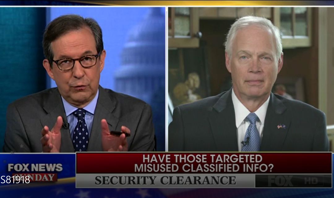 Johnson Discusses Security Clearances on ‘Fox News Sunday’