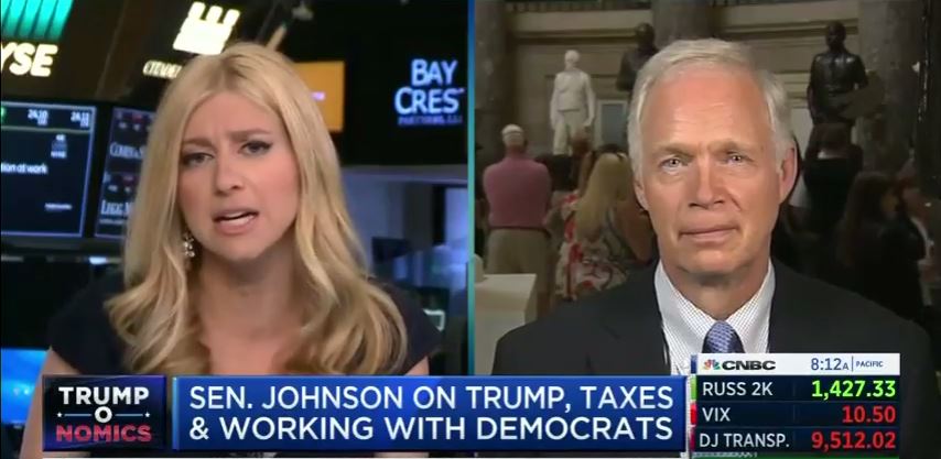 Johnson Discusses White House Meeting, Tax Reform on CNBC
