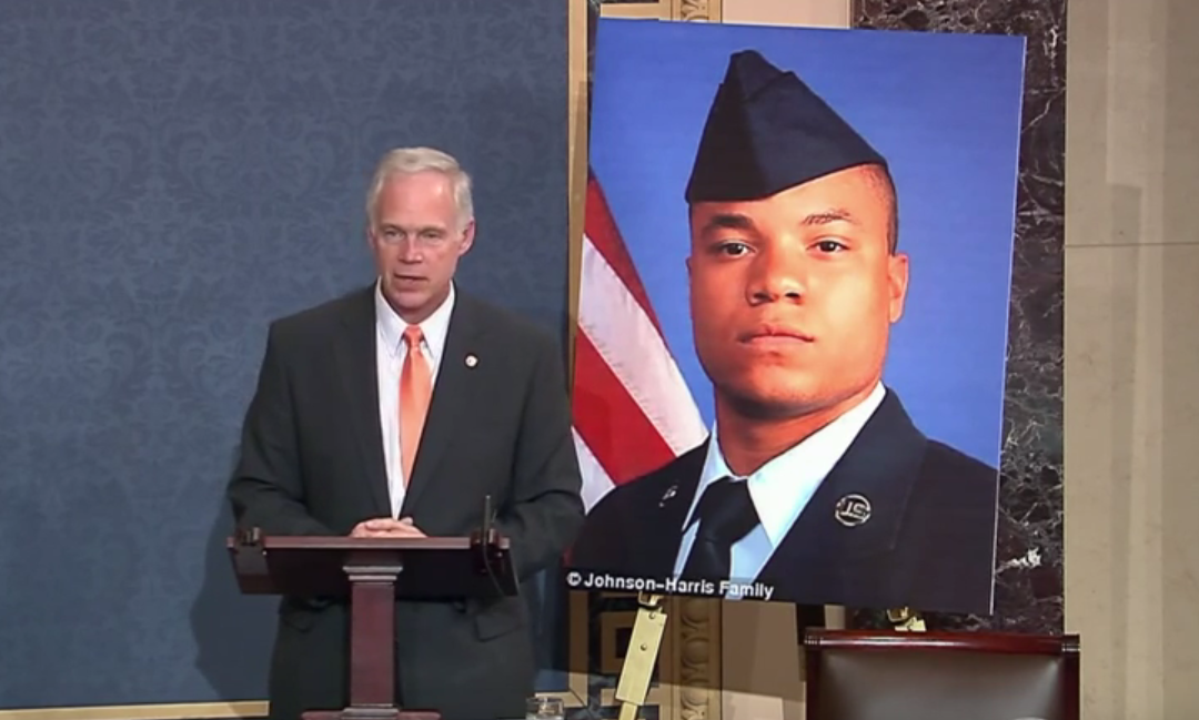 Sen. Johnson Pays Tribute to Senior Airman Quinn Johnson-Harris