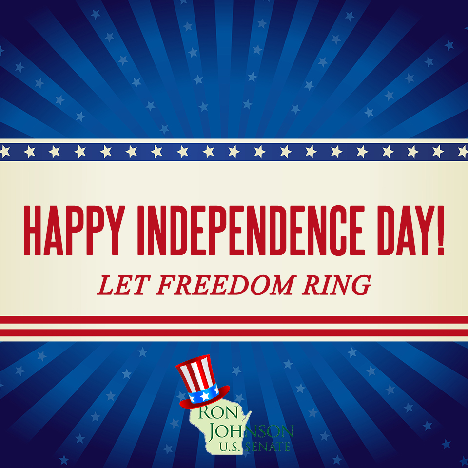 Senator Johnson Honors Independence Day