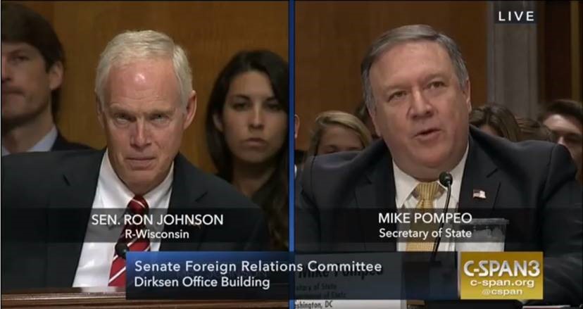 Johnson Questions Secretary of State Pompeo About North Korea Summit