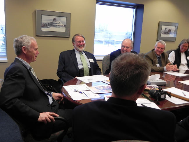 Johnson Visits International Paper in Pewaukee