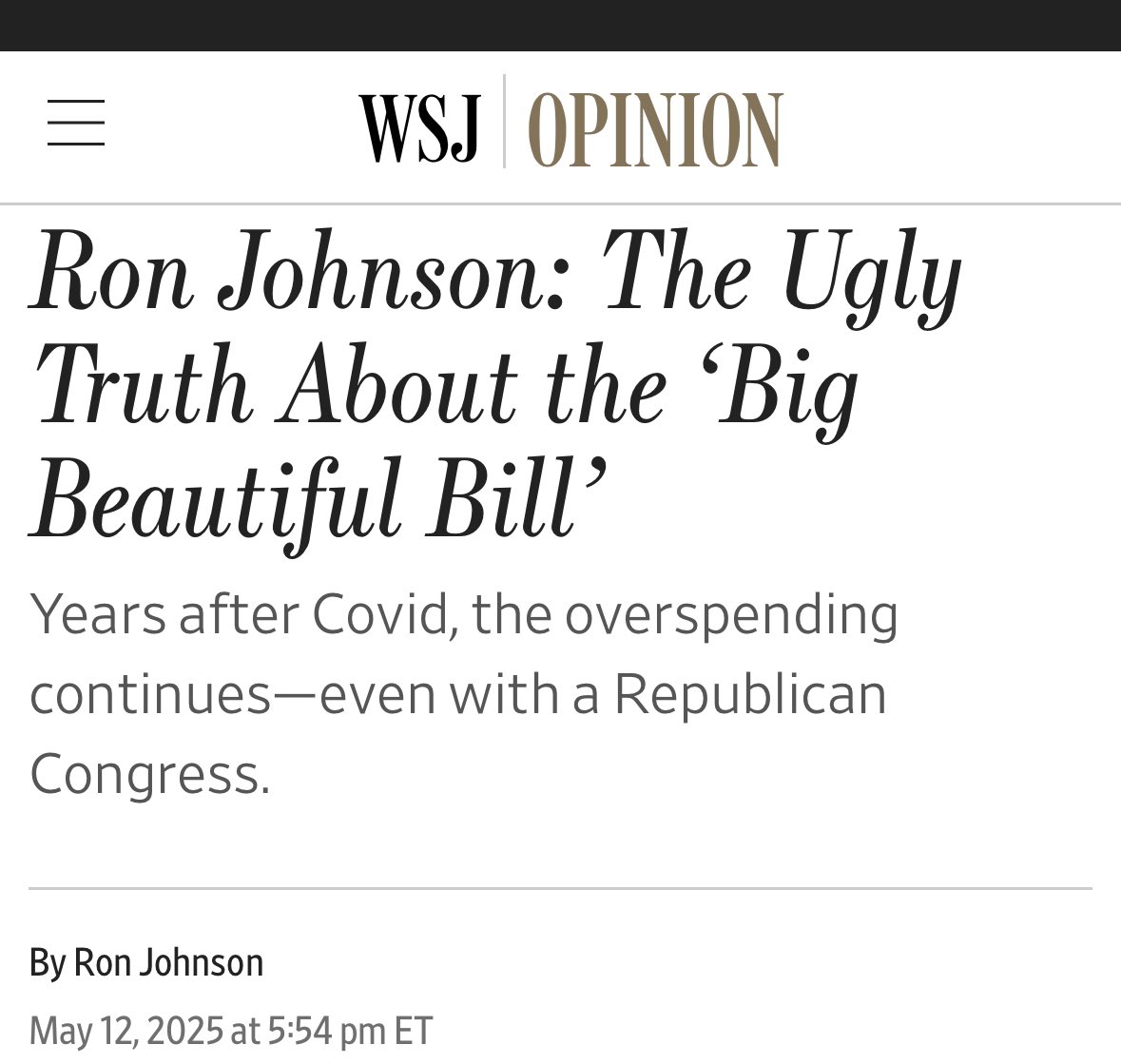 The Ugly Truth About the “Big Beautiful Bill”