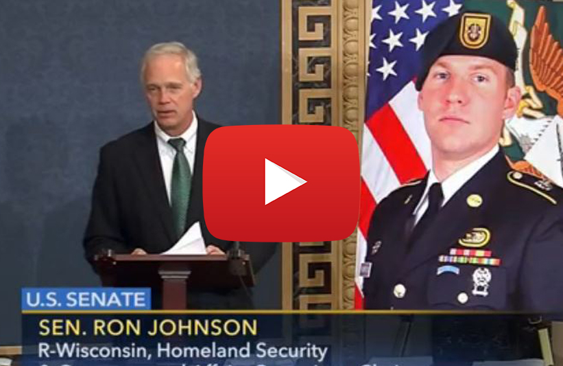 Johnson Delivers Tribute to Staff Sgt. Thompson on Senate Floor